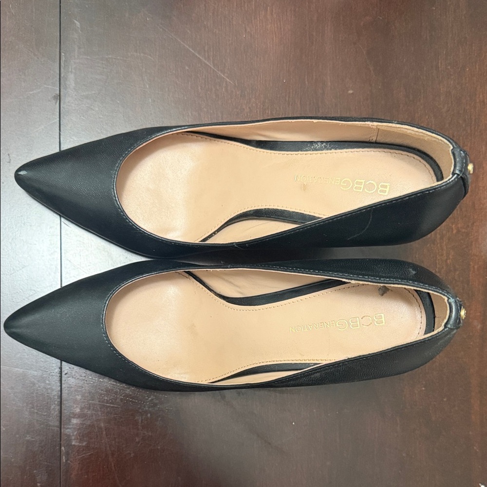 BCBGeneration Black Pointed Heels